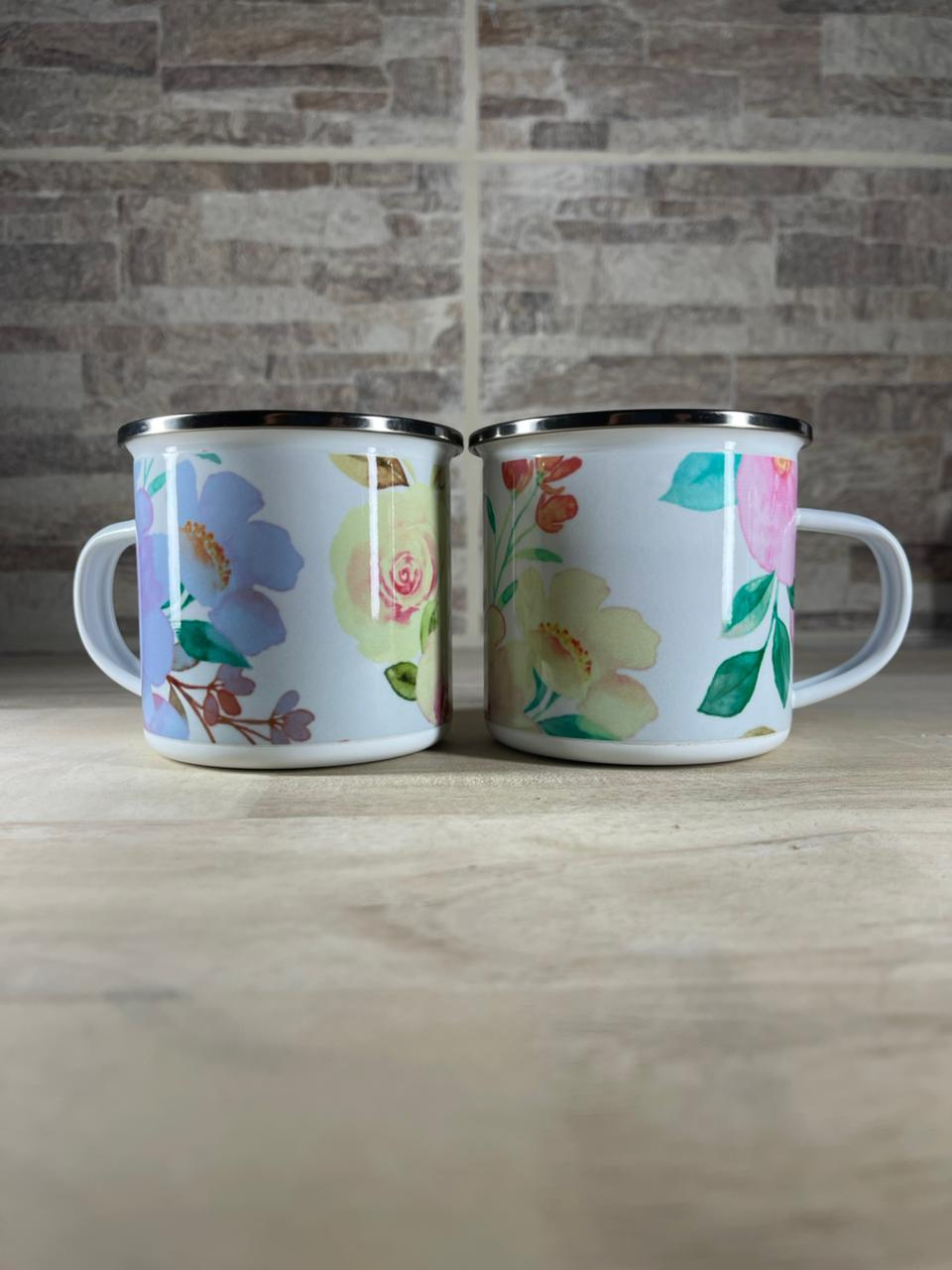 Flores — jarra de enamel 12 oz de Mórtimer Art