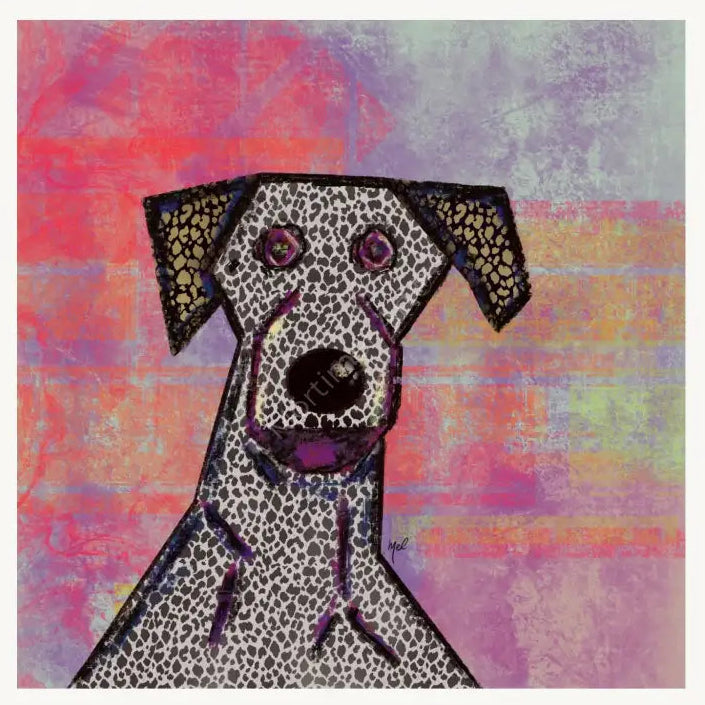 Perro Loco — póster fine art, ilustración digital de Mórtimer Art