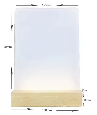Lámpara LED acrílica con diseño original de Mórtimer Art