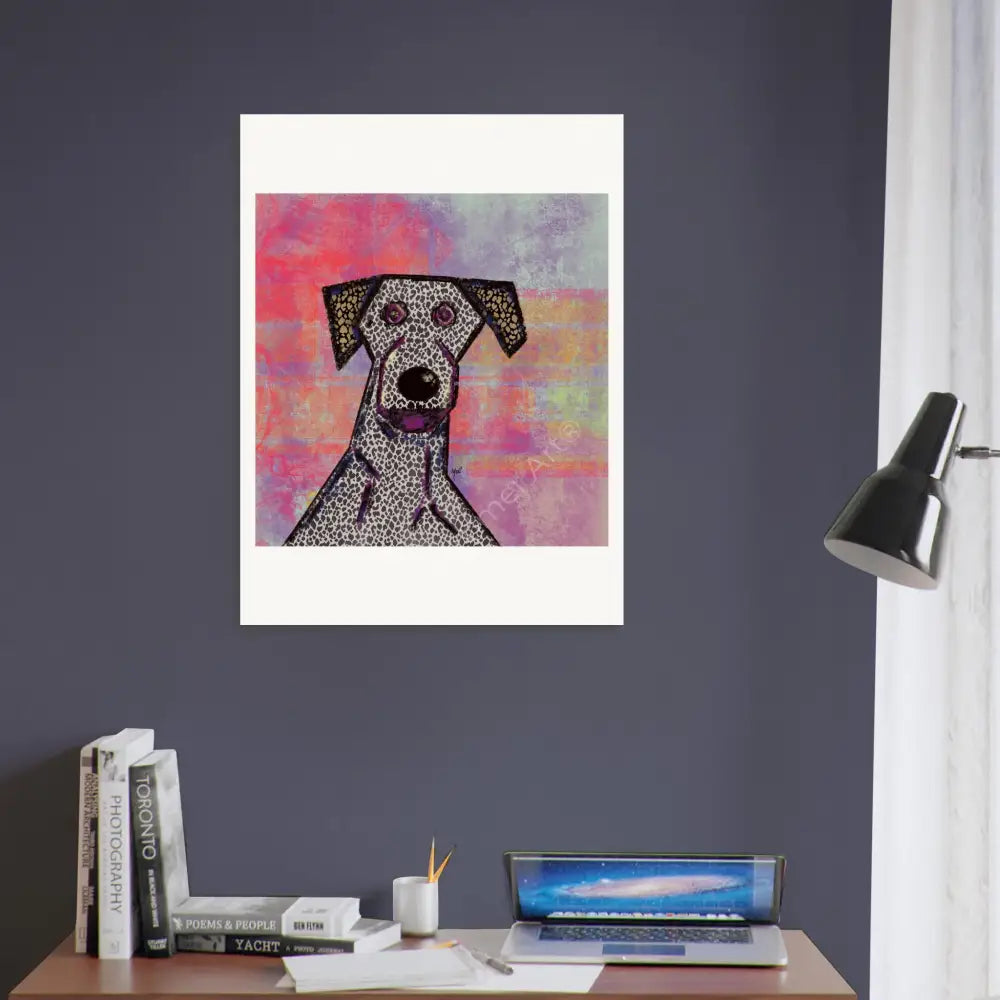 Perro Loco — póster fine art, ilustración digital de Mórtimer Art