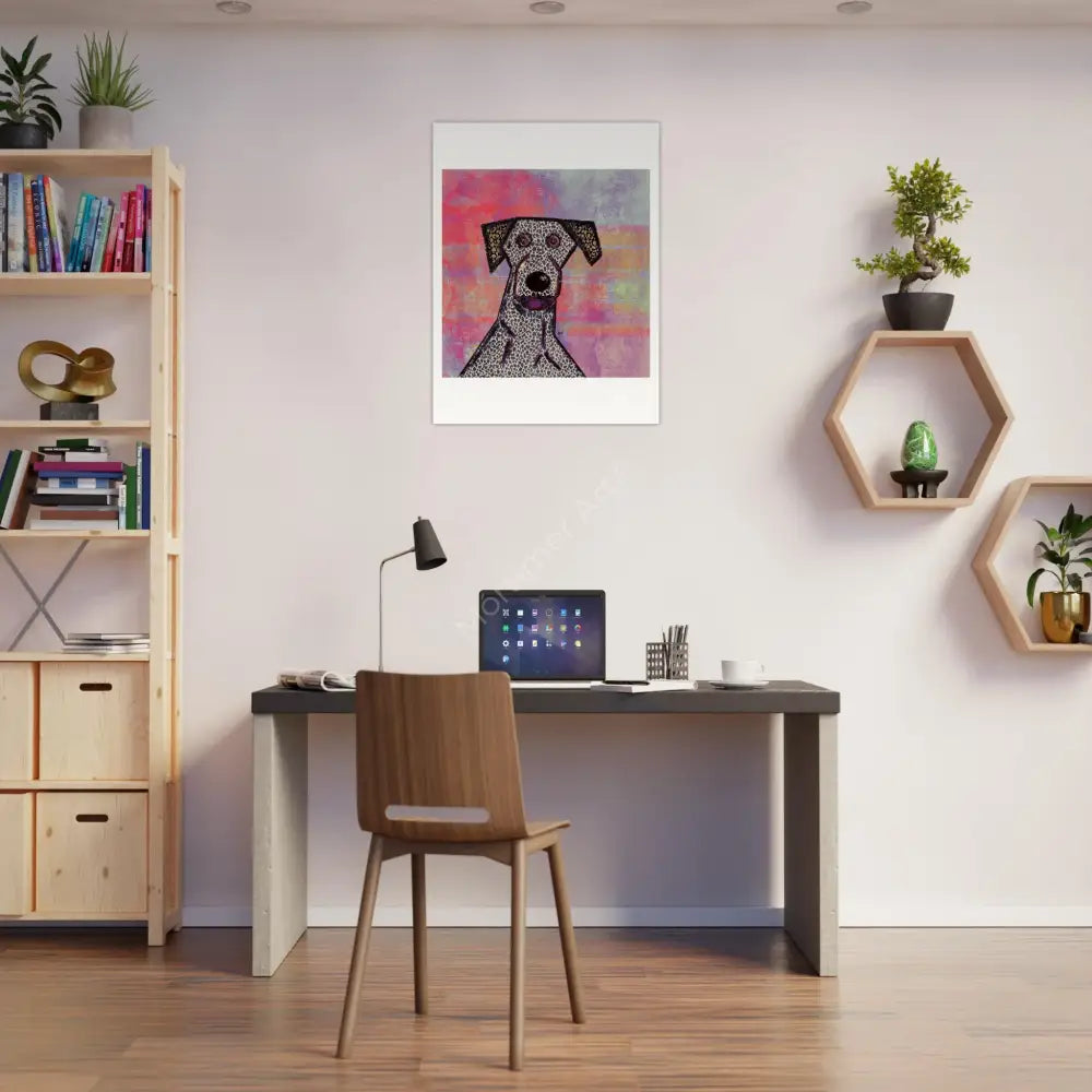 Perro Loco — póster fine art, ilustración digital de Mórtimer Art