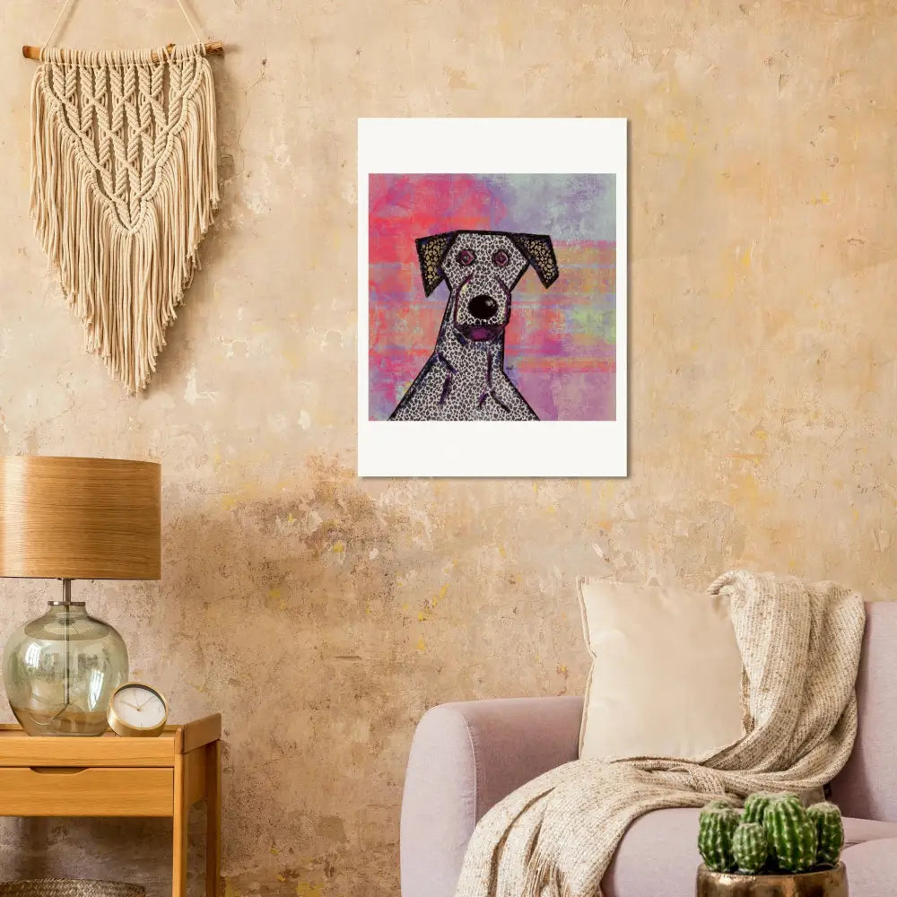 Perro Loco — póster fine art, ilustración digital de Mórtimer Art