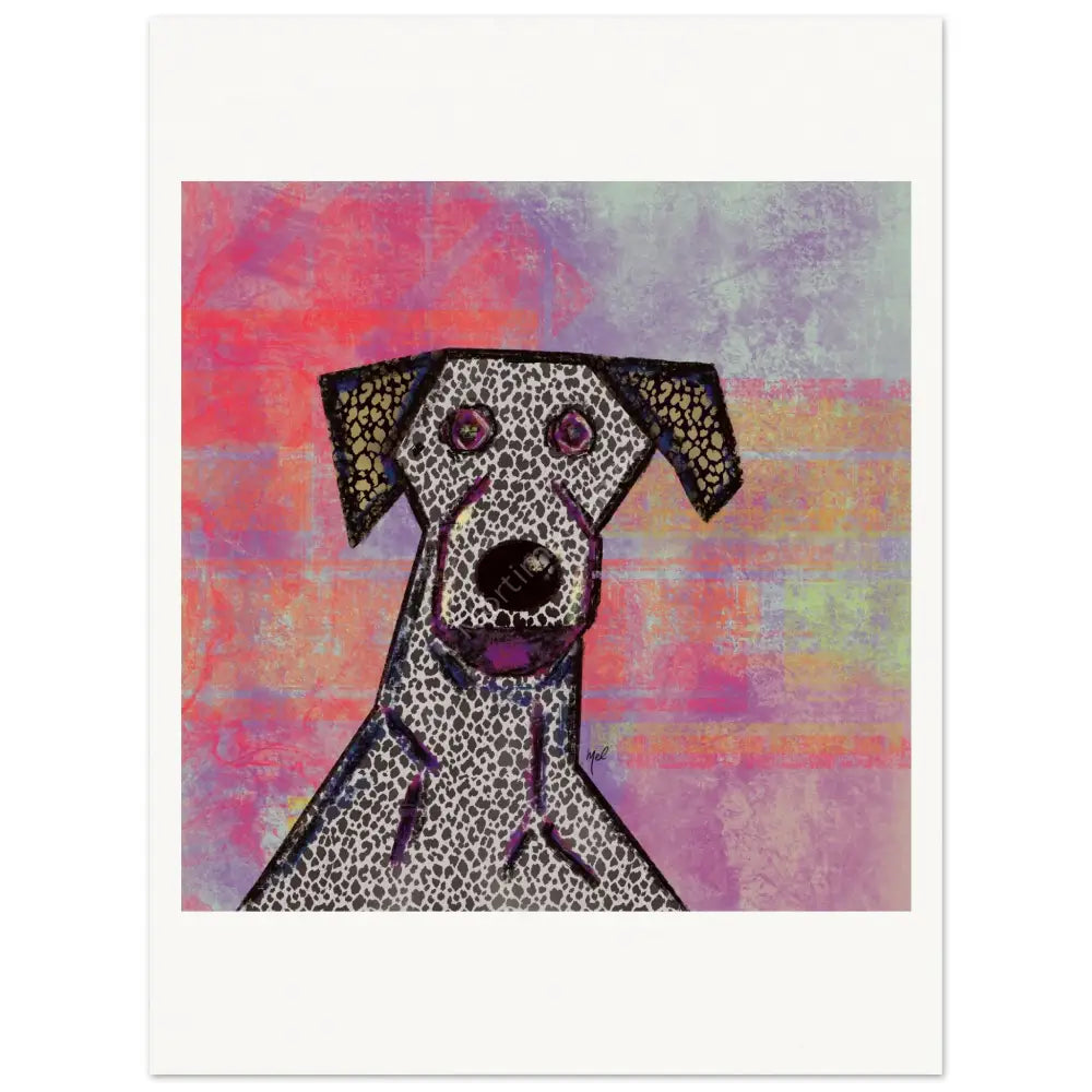 Perro Loco — póster fine art, ilustración digital de Mórtimer Art