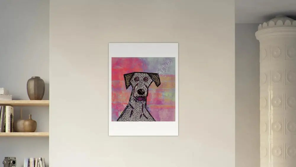 Perro Loco — póster fine art, ilustración digital de Mórtimer Art