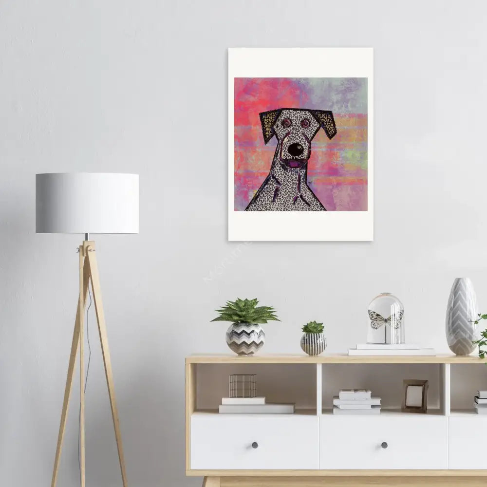 Perro Loco — póster fine art, ilustración digital de Mórtimer Art