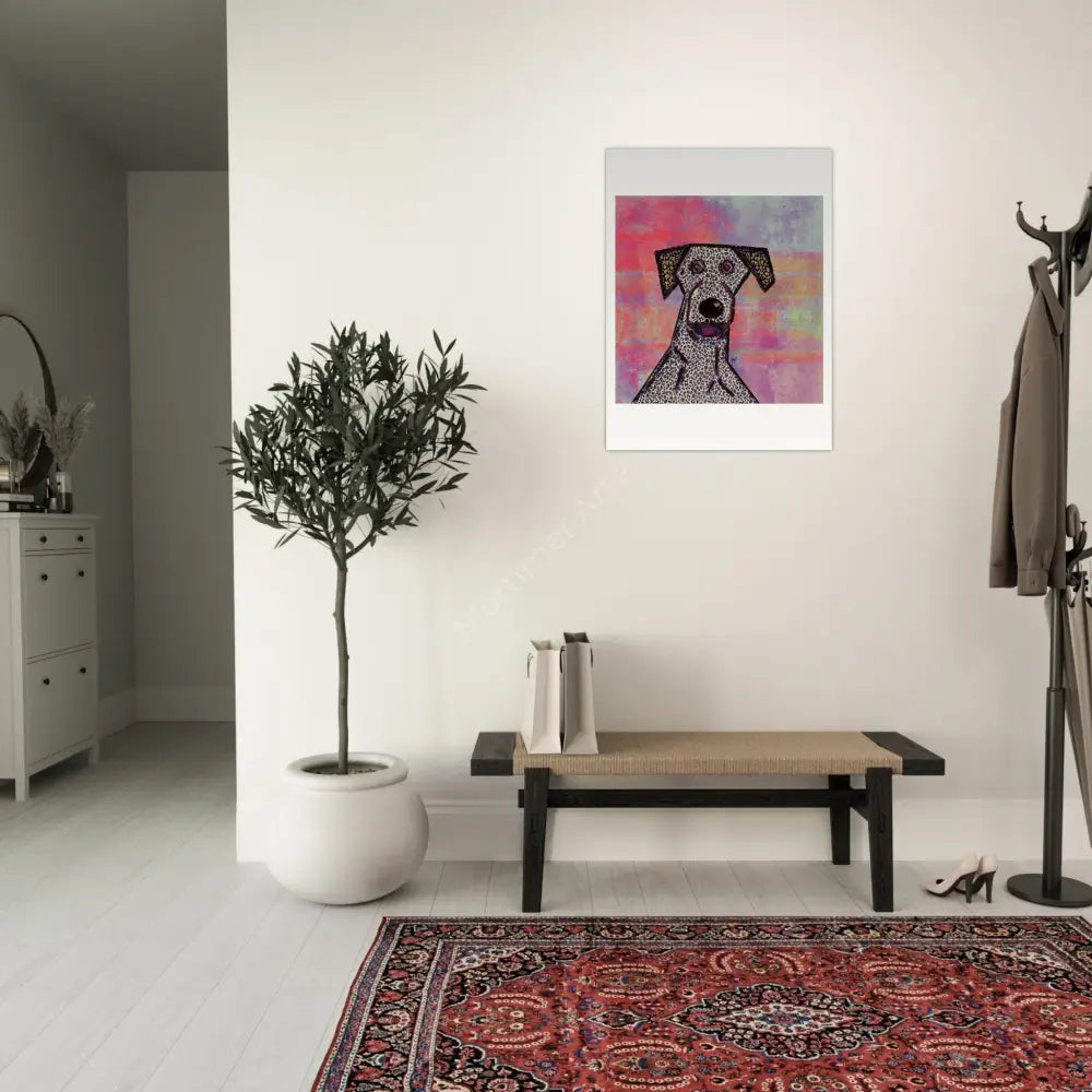 Perro Loco — póster fine art, ilustración digital de Mórtimer Art