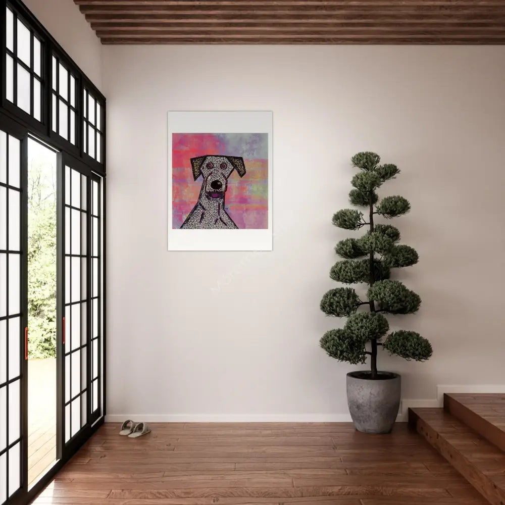 Perro Loco — póster fine art, ilustración digital de Mórtimer Art