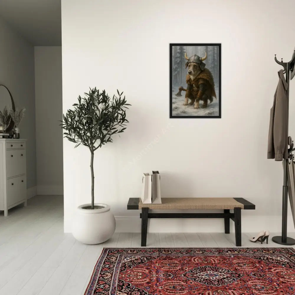 Amir — colección Viking Pooping Dogs, impresión fine art de Mórtimer Art
