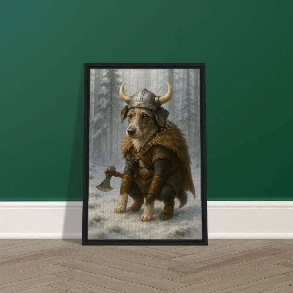 Amir — colección Viking Pooping Dogs, impresión fine art de Mórtimer Art