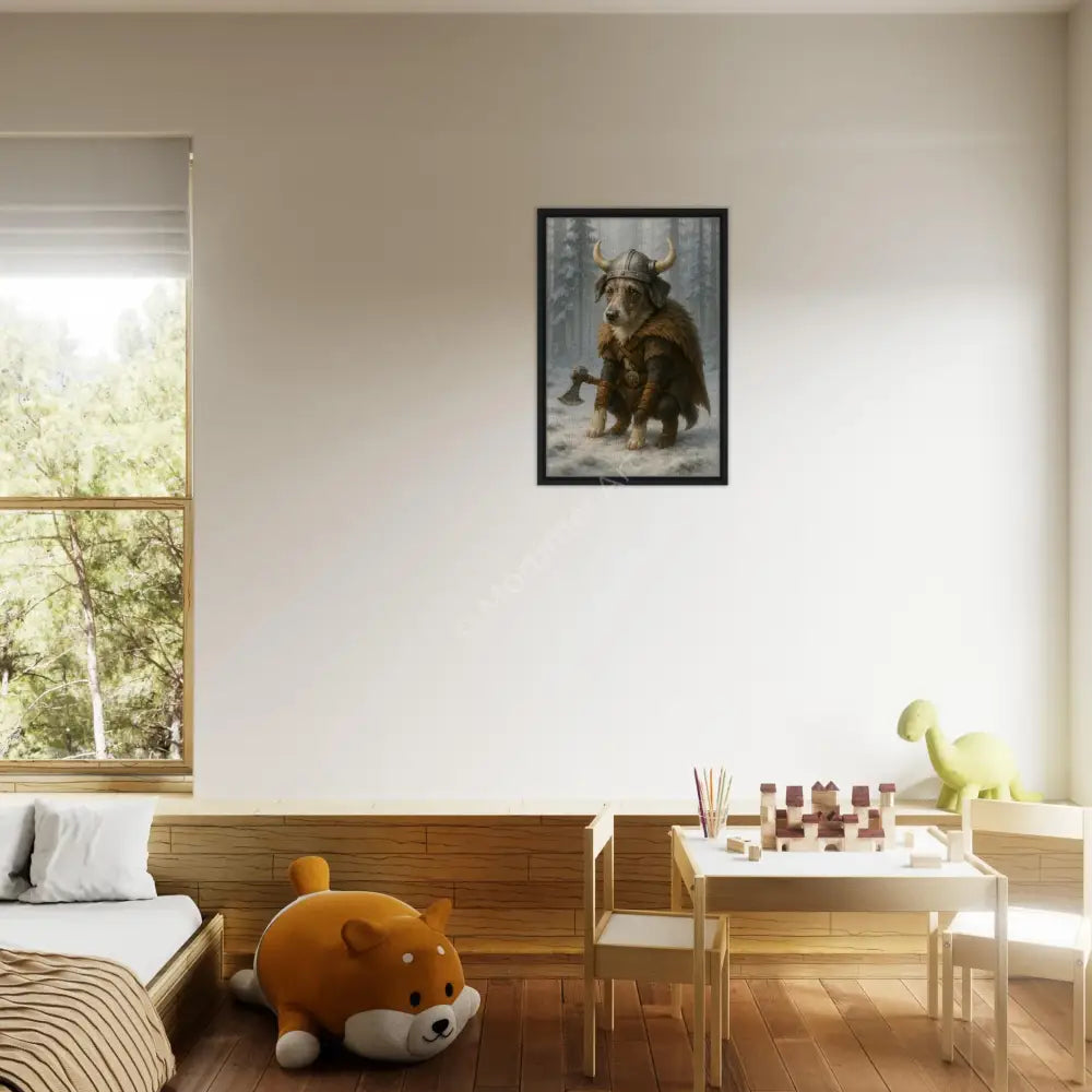 Amir — colección Viking Pooping Dogs, impresión fine art de Mórtimer Art