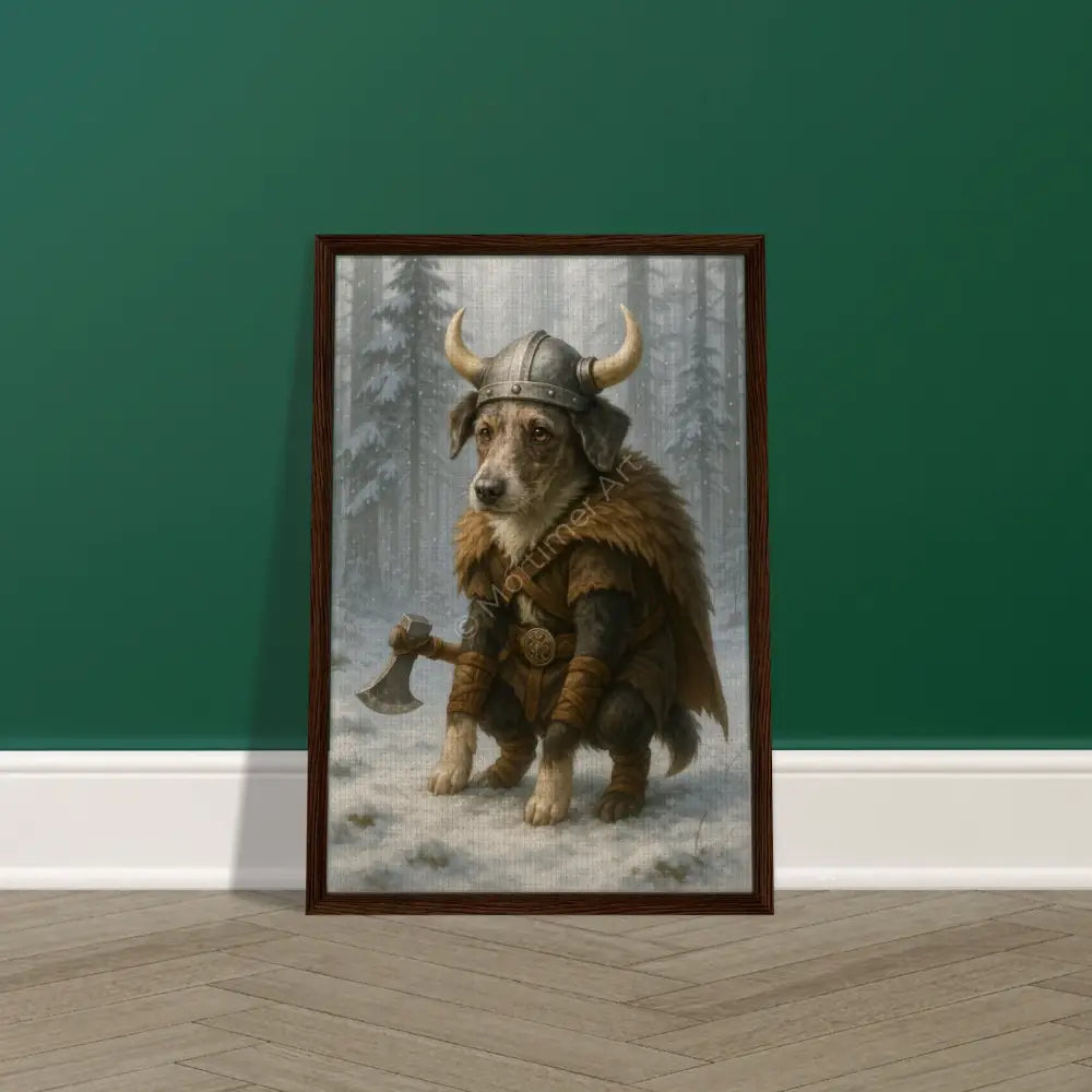 Amir — colección Viking Pooping Dogs, impresión fine art de Mórtimer Art
