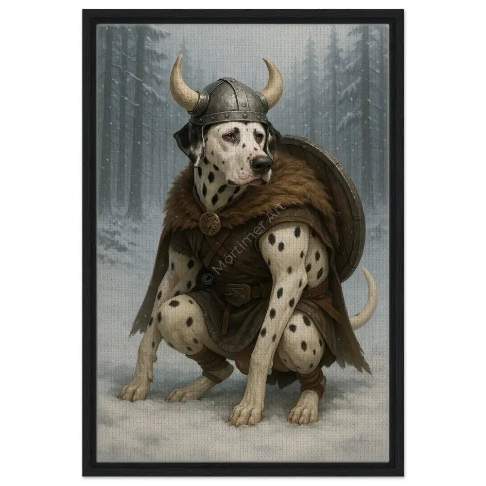 Dante — colección Viking Pooping Dogs, impresión fine art de Mórtimer Art