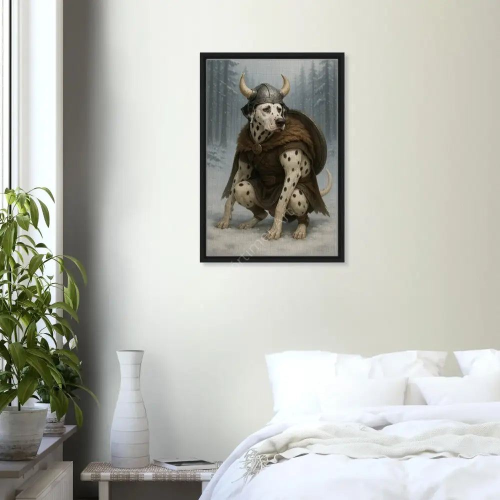 Dante — colección Viking Pooping Dogs, impresión fine art de Mórtimer Art