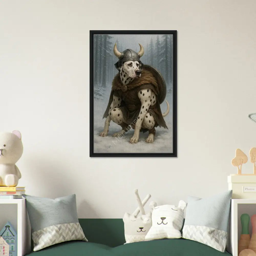 Dante — colección Viking Pooping Dogs, impresión fine art de Mórtimer Art
