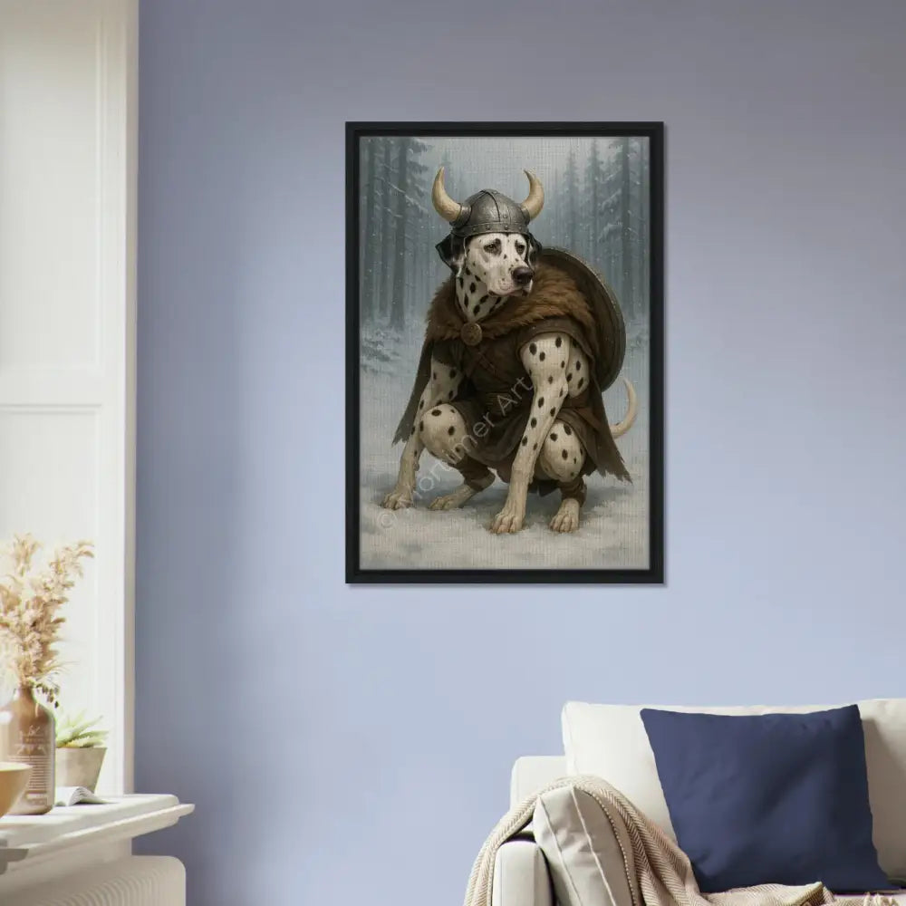 Dante — colección Viking Pooping Dogs, impresión fine art de Mórtimer Art