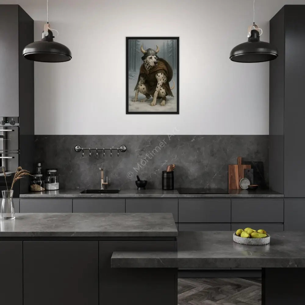 Dante — colección Viking Pooping Dogs, impresión fine art de Mórtimer Art