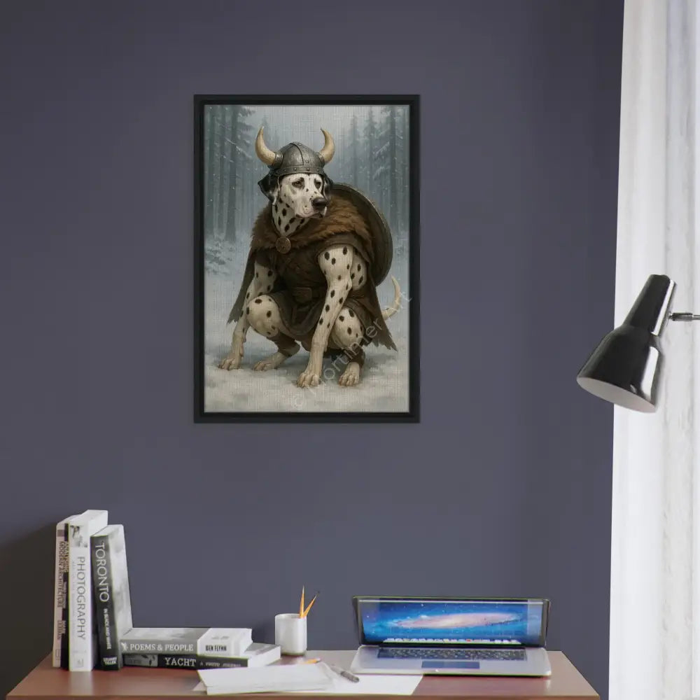 Dante — colección Viking Pooping Dogs, impresión fine art de Mórtimer Art