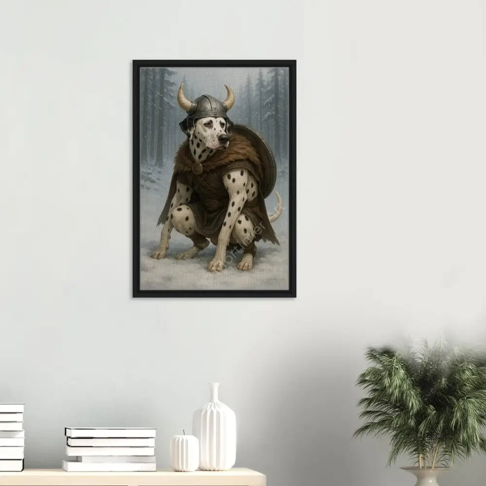 Dante — colección Viking Pooping Dogs, impresión fine art de Mórtimer Art