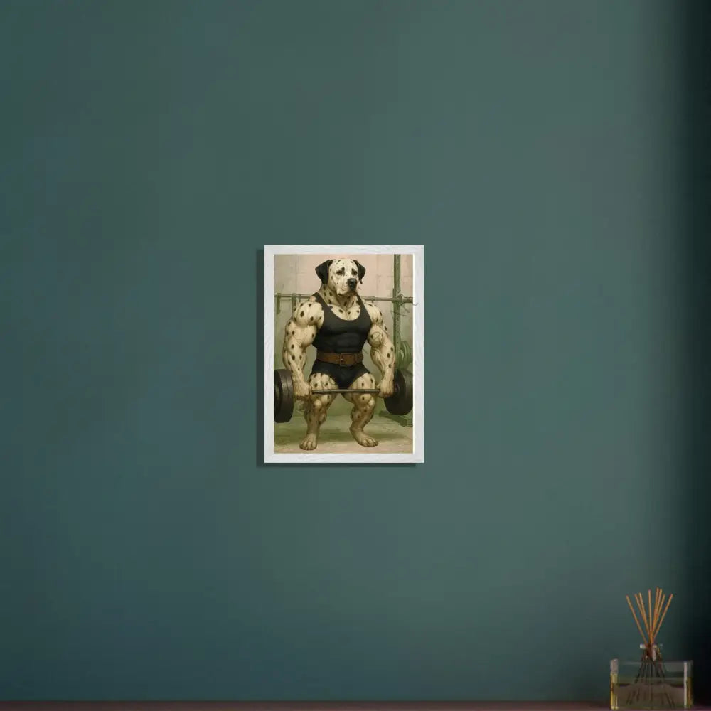 Campeón de levantamiento de pesas — colección Dante Goes to Work, fine art de Mórtimer Art