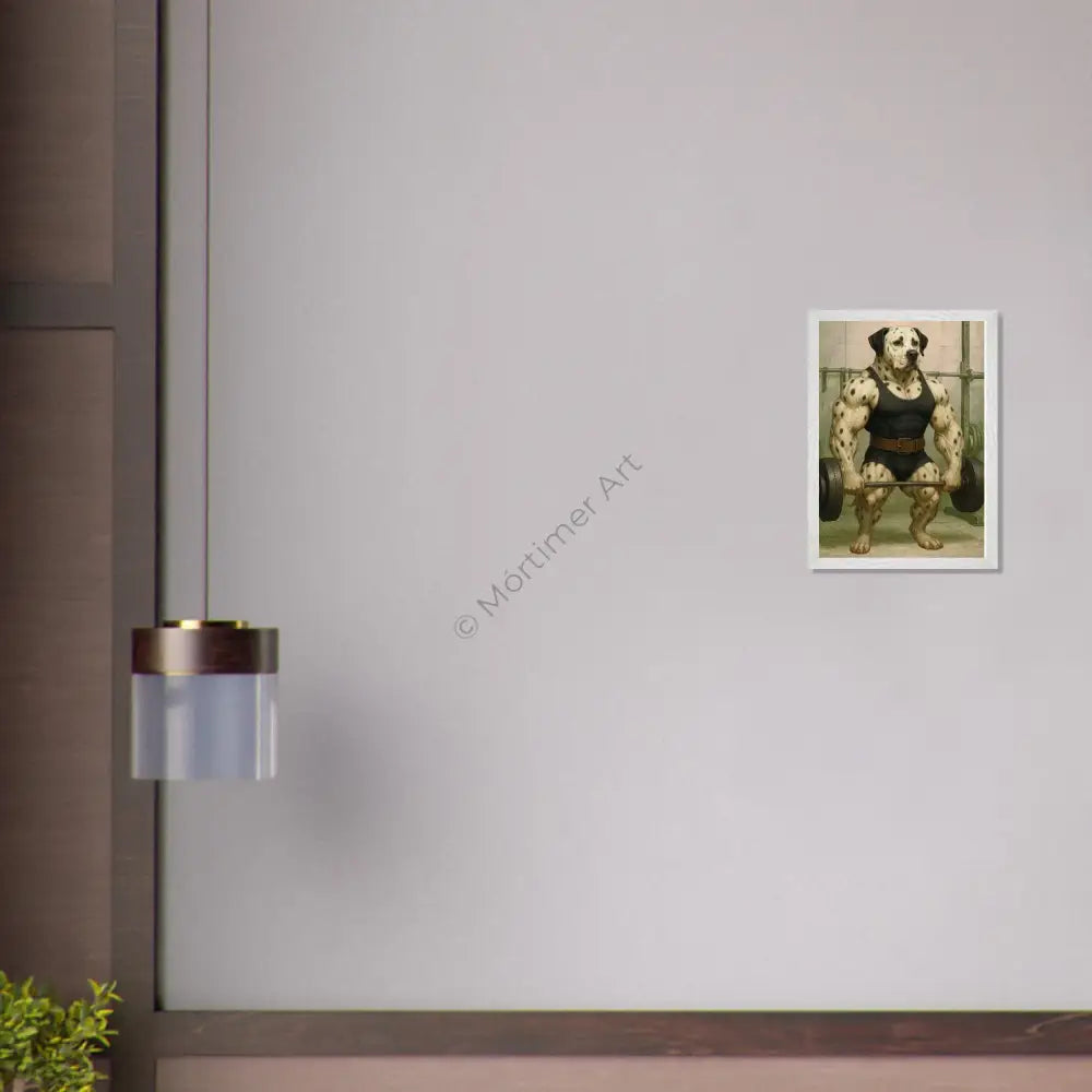 Campeón de levantamiento de pesas — colección Dante Goes to Work, fine art de Mórtimer Art