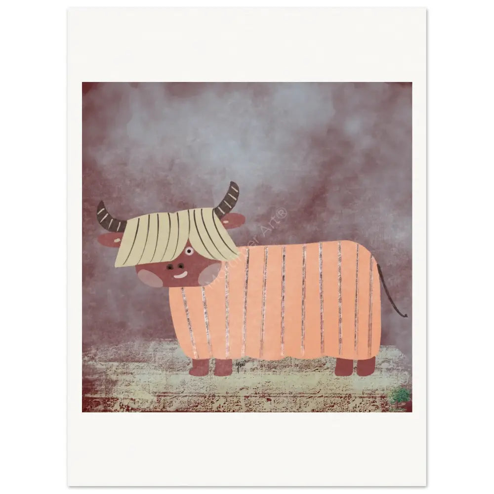 Yak Street Boy — póster fine art, ilustración digital de Mórtimer Art